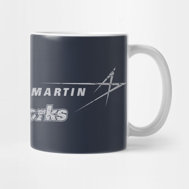 Lockheed Martin Skunk Works Logo (white, aged and weathered) by GraphicGibbon